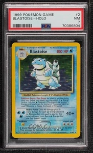 Blastoise Holo Pokemon Base Set PSA 7 1999 11ur - Picture 1 of 3