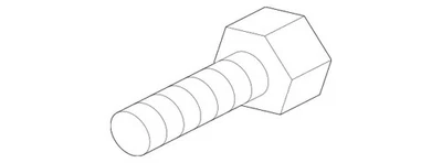 Подлинный шестигранный винт Mercedes-Benz 000000-003358 - Изображение 1 из 2
