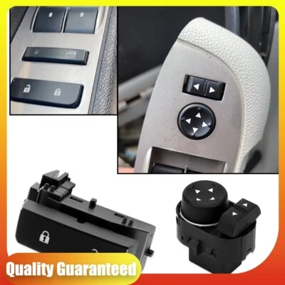 Espelho elétrico 2 peças + interruptor de trava de porta para 2007-2013 GMC Sierra 1500 2500HD 3500HD - Imagem 1 de 4