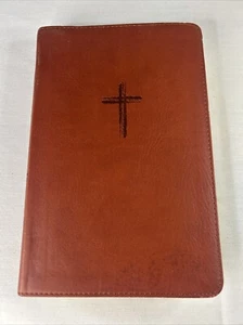 CSB Ultrathin Holy Bible Brown W/ Red Trim Christian Standard Bible Holman - Picture 1 of 9