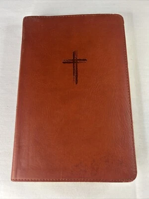 CSB Ultrathin Holy Bible Brown W/ Red Trim Christian Standard Bible Holman - Image 1 of 4