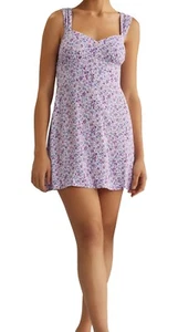 Reformation Lorelei Women's Floral Print Sleeveless Mini Dress in Muse Size 10 - Picture 1 of 4