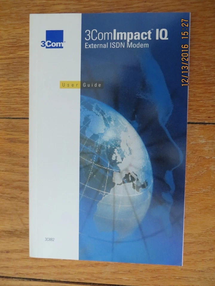 USER GUIDE & DISKETTES ONLY for the 3com Impact IQ External ISDN Modem - Image 1 of 4