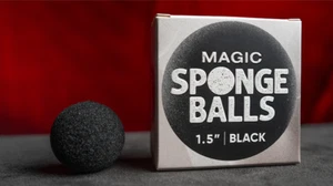 Magic Sponge Balls 4PK BLACK 1.5" by Murphy's Magic. instructions included! - Picture 1 of 5