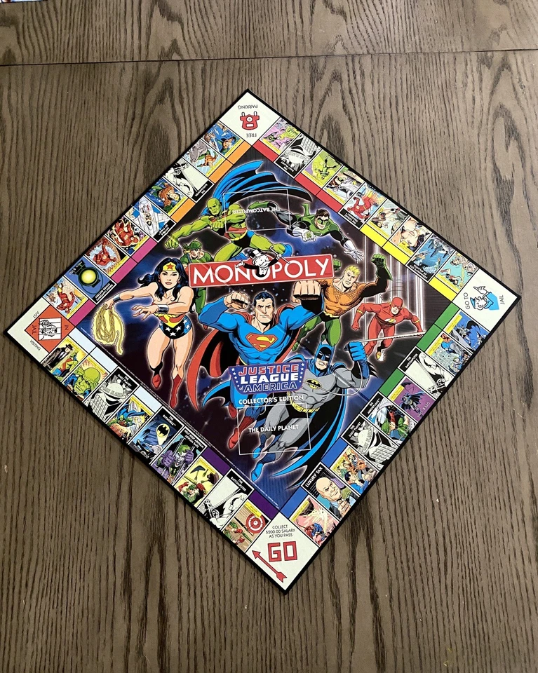 Monopoly Justice League Of America DC Comics 1999 Collectors Edition Board Game - Image 1 of 4