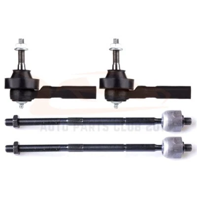 New Pair(4) Front Inner Outer Tie Rod End Links For 2001-2003 Chrysler Voyager Foto 1 de 4