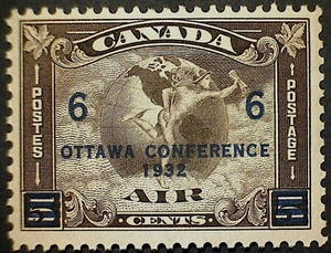 Canada Airmail (1932) Scott #C4 Mint Very Lightly Hinged - Ottawa Overprint - Picture 1 of 2