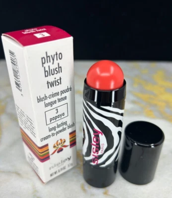 Blush Sisley Paris Phyto de longa duração torção creme em pó blush 3 mamão novo na caixa - Imagem 1 de 4