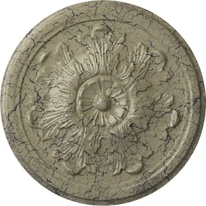 Ekena Millwork CM12LECSC 12 3/4"OD x 7/8"P Legacy Acanthus Ceiling Medallion,... - Picture 1 of 12