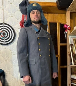 Air Force Officer's Overcoat, Soviet Ushanka Hat, Senior Lieutenant Red Army - Picture 1 of 19