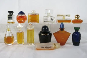 13 Vintage French Perfume Mini YSL Chopard Boucheron Halston Deneuve Yves Rocher - Picture 1 of 17