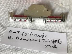 AMT 1/25 VINTAGE 1960 FORD THUNDERBIRD R.  BUMPER/T-LIGHTS DATED  USED C-1960 - Picture 1 of 3