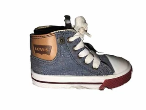 Scarpe alte LEVI’S TG 13 blu denim bambino sneakers stringate - Foto 1 di 13