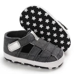 Baby Boys Black Summer Sandals - Picture 1 of 1