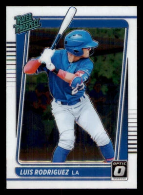 2021 Donruss Optic Rated Prospects #18 Luis Rodriguez - Image 1 of 2