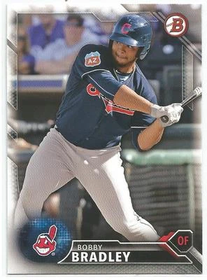 Bobby Bradley Cleveland Indians 2016 Bowman Draft - Image 1 of 2
