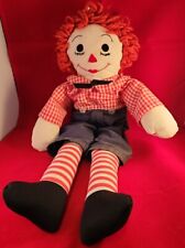 Vintage 36" Raggedy Ann Doll Knickerbocker Embroidered Face w Sailor Hat Clothes