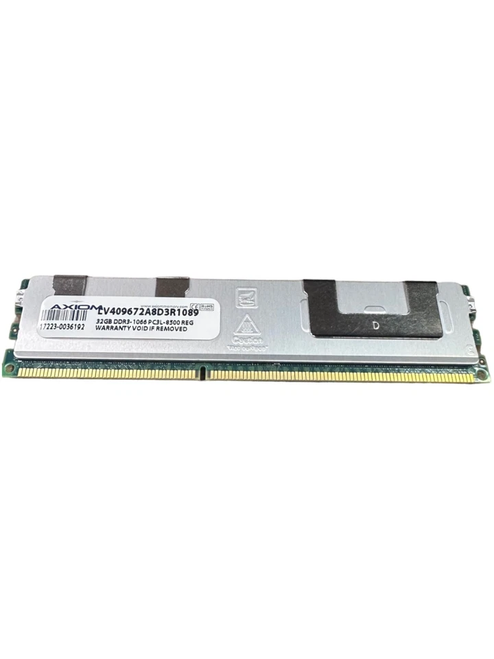 New AXIOM 32GB DDR3-1066 PC3L-8500 REG Memory, LV409672A8D3R1089 **SALE** - Image 1 of 2
