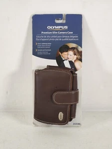Olympus Premium Slim Camera Case for Digital Cameras Brown 202286 - Picture 1 of 6