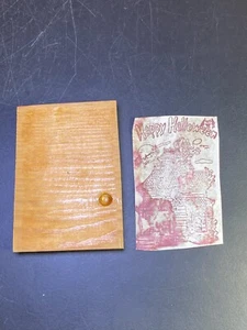 Haunted Mansion Rubber Stamp Rubber Baby Buggy Bumpers Vintage Happy Halloween - Picture 1 of 12