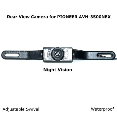 Rear View Camera Backup License Plate Night for PIONEER AVH-3500NEX AVH3500NEX - Image 1 of 2