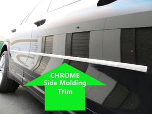2pcs CHROME SIDE DOOR BODY Molding Trim Stripe for jaguar models - Foto 1 di 3