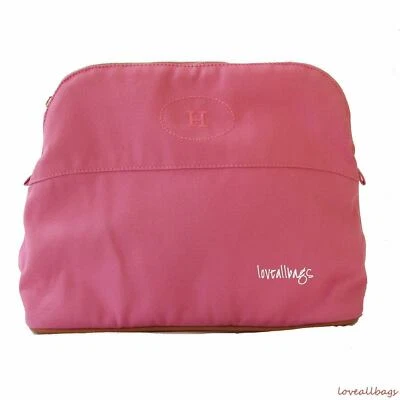 AUTÉNTICA BOLSA DE VIAJE HERMES BOLIDE - ROSA ¡NUEVA! Difícil de encontrar! Foto 1 de 4