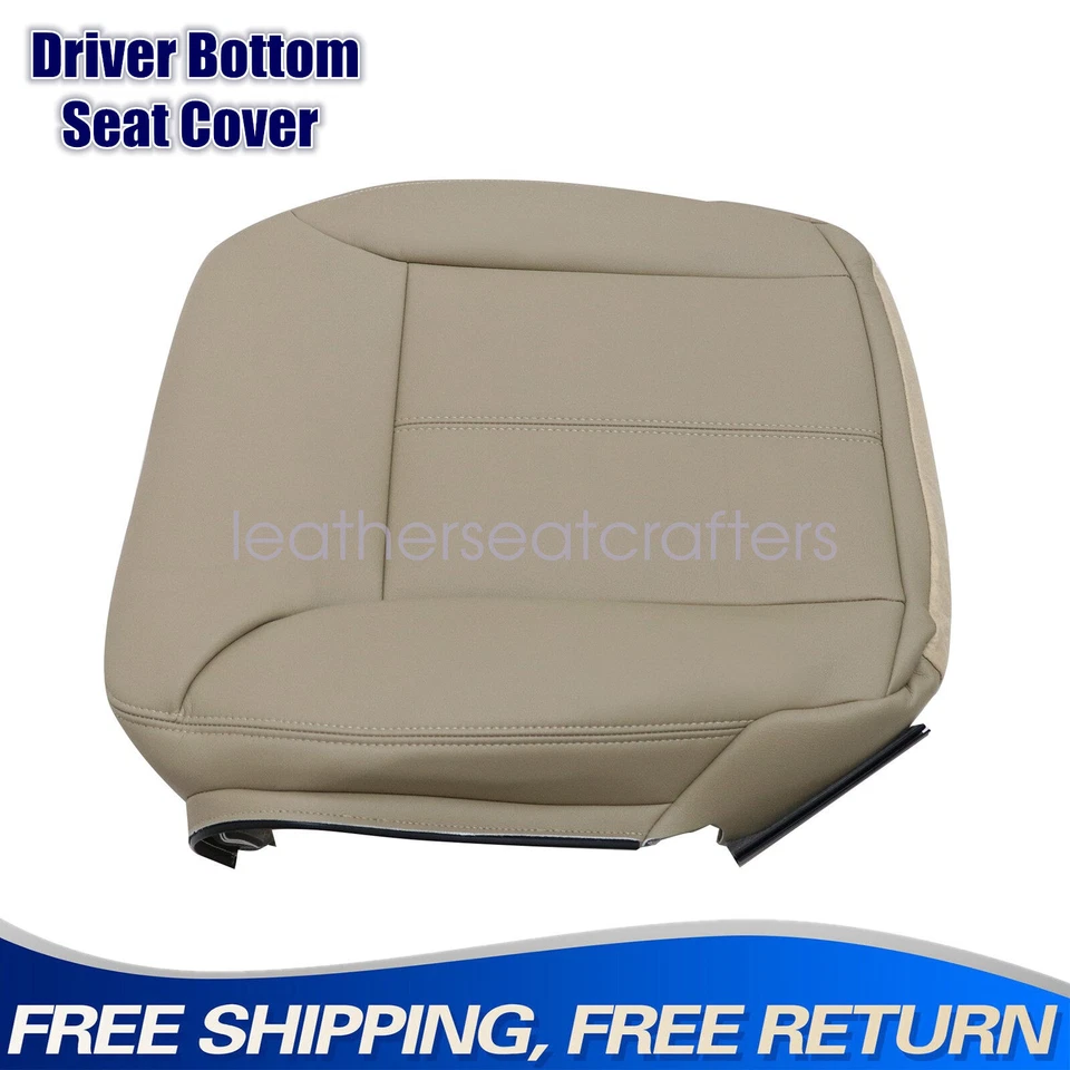 For 2007-2012 Mercedes Benz GL450 GL500 Leather Driver Bottom Seat Cover Tan US - Image 1 of 4