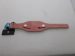 Genuine Michele 18 mm Pink Deco Alligator Watch Band Strap New - Picture 1 of 4
