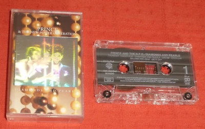PRINCE & THE N.P.G. - UK CASSETTE TAPE - DIAMONDS & PEARLS - HOLOGRAM COVER - Image 1 of 4