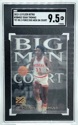 Isiah Thomas SGC 9.5 2012-13 Fleer Retro 97-98 Z-Force Big Men on Court - Image 1 of 2