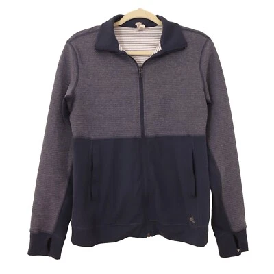 Chaqueta Adidas Climalite M Cremallera Cuello Acanalado Superior Azul Gris Activa Usada en Excelente Condición B97 Foto 1 de 4