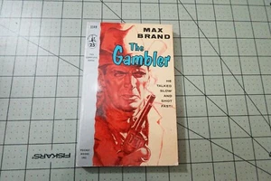 THE GAMBLER BY MAX BRAND   1957 VINTAGE POCKET BOOKS PULP WESTERN PB - Bild 1 von 3