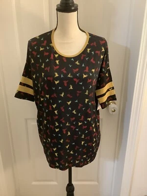 Camiseta LuLaRoe Origami Bird Irma Mujer XS Túnica Camiseta LLR Unicornio Timbre NUEVA Foto 1 de 4