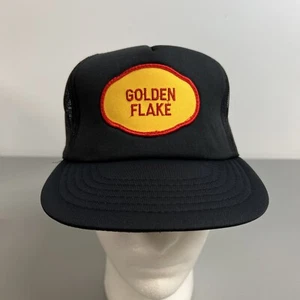 Vtg Golden Flake Hat Cap Mesh Trucker Snapback Patch Snack Advertising - Picture 1 of 11