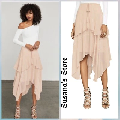 Новый с Ярлыками BCBG MAXAZRIA размер XXS Inessa носовой платок Midi юбка Рекомендуемая розничная цена производителя $178 - Изображение 1 из 4