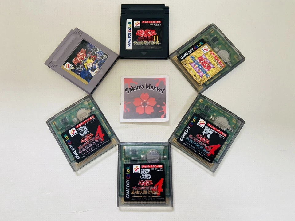 Yu-Gi-Oh! Duel Monsters 1 2 3 4 GBC Japanese Gameboy Color Titles Tested Japan - Image 1 of 1