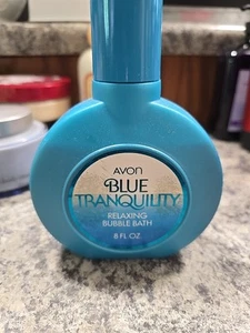 Avon Blue Tranquility Perfumed Bubble Bath Vintage 8 Oz  - Picture 1 of 1