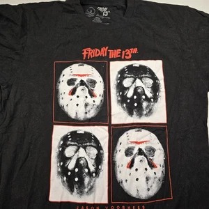 Friday The 13th Men's Large Black Friday the 13th Graphic Design T-Shirt - Picture 1 of 5