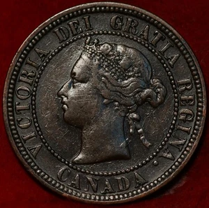 1876-H Canada One Cent Foreign Coin - Picture 1 of 2