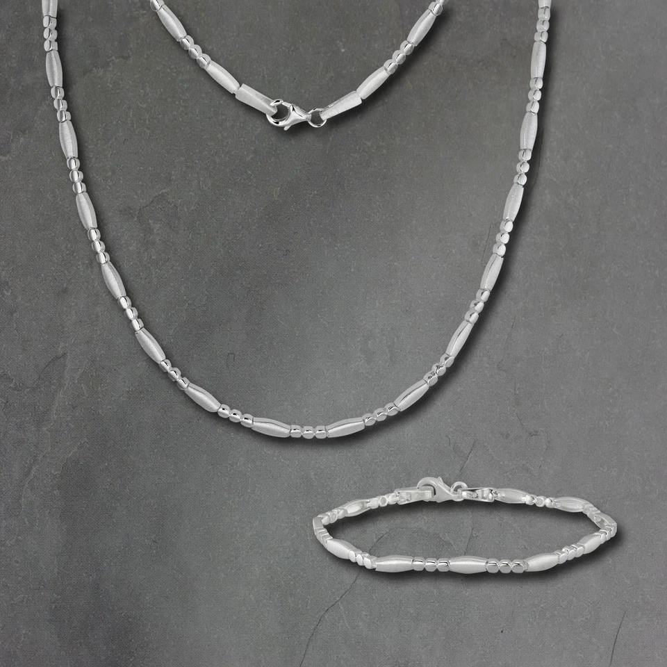 SilberDream Collier & Armband Glamour Silber Schmuck Set für Damen SDS443J