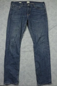 Jeans uomo J Crew 484 34x34 blu slim fit gamba affusolata denim stile classico - Foto 1 di 9
