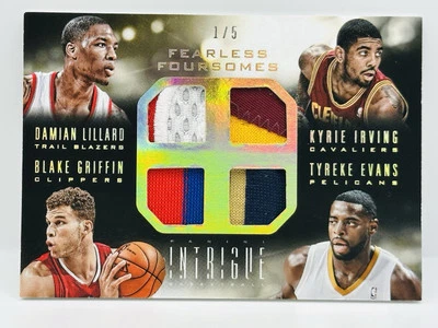 2013 Intrigue Fearless  PATCH LILLARD KYRIE IRVING GRIFFIN EVANS /5 🔥 - Image 1 of 2