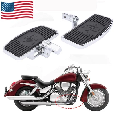 Front Rider Floorboard Footboard For Honda VTX1300 VTX1800 SHADOW VT750 04-12 US - Image 1 of 4