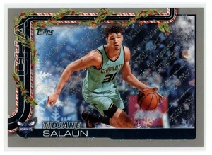 TIDJANE SALUAN 2025-26 Topps Holiday Silver Glitter #H57 - Picture 1 of 2