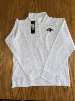 BALTIMORE RAVENS NFL КОМАНДЫ ОДЕЖДА ЖЕНЩИН TRI-BLEND ПУЛОВЕР PLACKET РУБАШКА МАЛЕНЬКИЙ - Изображение 1 из 4