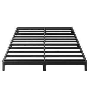 6 Inch Low Profile Queen Bed Frame Rounded Corner No Box Spring Needed, Heavy... - Picture 1 of 9