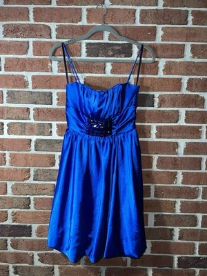 Jessica McClintock Vintage Women’s Sapphire Blue Dress Size 6 - Image 1 of 4