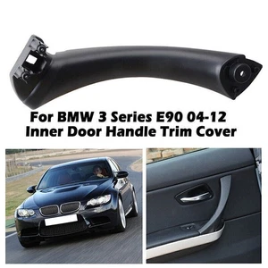 1xx Black Left Side Inner Door Panel Handle Pull Trim Cover for BMW E90 328i New - Picture 1 of 7