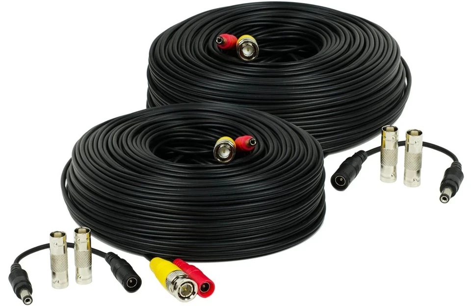 2 X 150Ft Video&Power Cable for Night Owl HD CCTV Security Camera Wire Cord - Image 1 of 4
